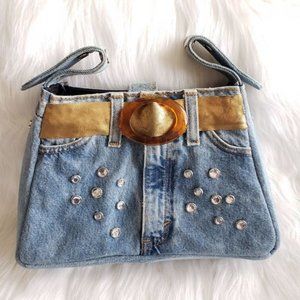 Vintage Hand & Heart Levi's Jeans Handbag